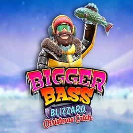 Bigger Bass Blizzard Christmas Catch slot logo by Pragmatic Play at LeoVegas Casino