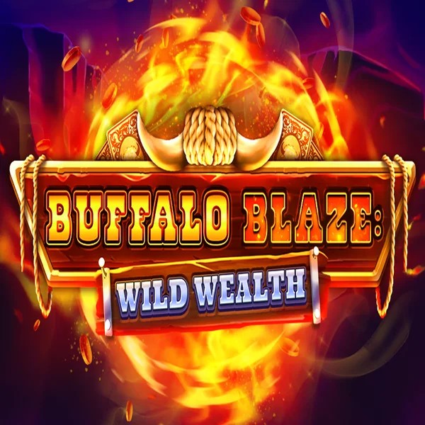 Buffalo Blaze Wild Wealth logo – Slots by OctoPlay at LeoVegas Casino