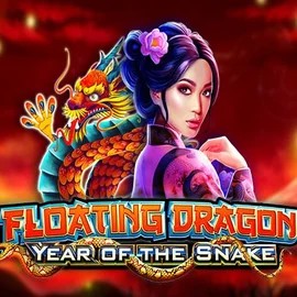 Floating Dragon Year of the Snake logo by Pragmatic Play at LeoVegas Casino