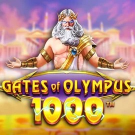 Official Slots logo: Gates of Olympus 1000 by Pragmatic Play at LeoVegas Casino