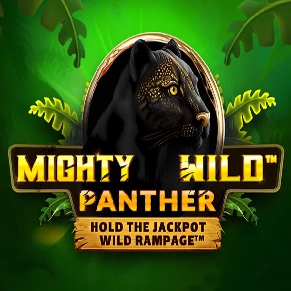 Mighty Wild Panther slot logo by Wazdan at LeoVegas Casino