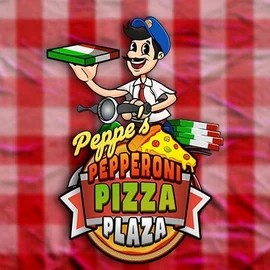 Peppe’s Pepperoni Pizza Plaza logo by Pragmatic Play at LeoVegas Casino